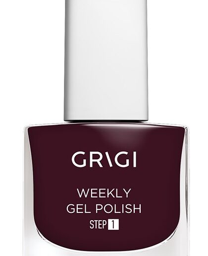 GRIGI WEEKLY GEL NAIL POLISH EXTRA STRONG 619 BROWN BURGUNDY