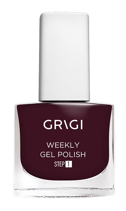 GRIGI WEEKLY GEL NAIL POLISH EXTRA STRONG 619 BROWN BURGUNDY