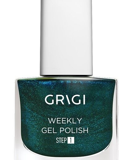 GRIGI WEEKLY GEL NAIL POLISH 558 METALLIC DARK GREEN