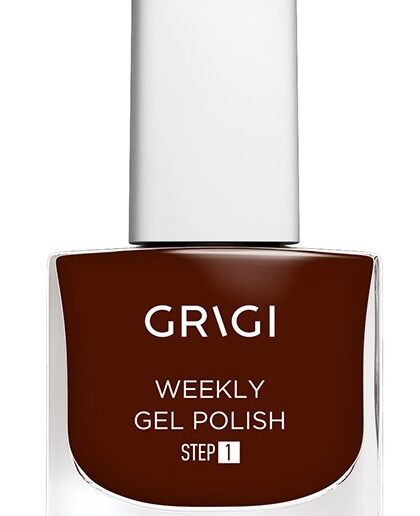 GRIGI WEEKLY GEL NAIL POLISH EXTRA STRONG 632 ORANGE BROWN