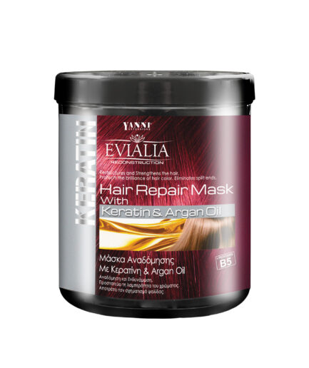 EVIALIA ΜΑΣΚΑ ΜΑΛΛΙΩΝ ΜΕ ΚΕΡΑΤΙΝΗ ΚΑΙ ΛΑΔΙ ΑΡΓΚΑΝ 1lt