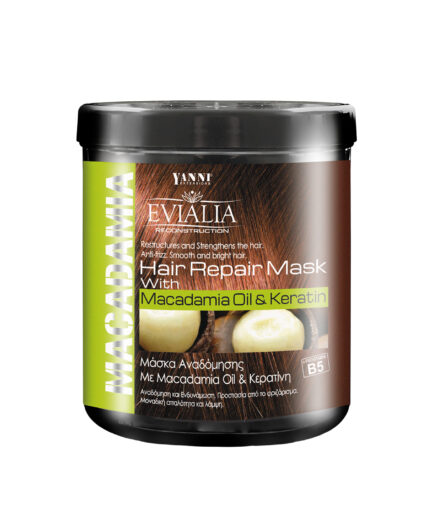 EVIALIA ΜΑΣΚΑ ΜΑΛΛΙΩΝ ΜΕ ΚΕΡΑΤΙΝΗ ΚΑΙ ΛΑΔΙ MACADAMIA 1lt
