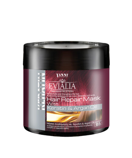EVIALIA ΜΑΣΚΑ ΜΑΛΛΙΩΝ ΜΕ ΚΕΡΑΤΙΝΗ ΚΑΙ ΛΑΔΙ ΑΡΓΚΑΝ 500ml