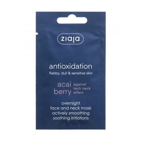 ZIAJA ACAI BERRY OVERNIGHT FACE & NECK ANTIOXIDATION MASK 7ml